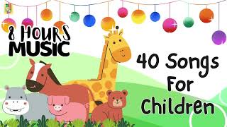 40 Fun Songs For Children 🥳 8 hours Happy Kids Music - KidsTV 24/7