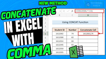How to concatenate in excel with comma 2025 | concatenate in excel