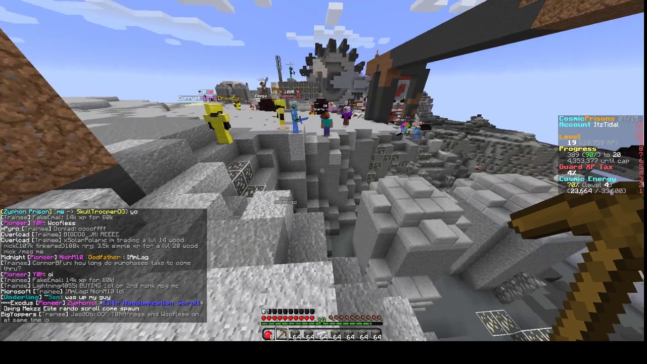 SkullTrooperOG scamming on CosmicFactions/Prisons