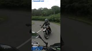 Rider Going Too Fast For His Skill