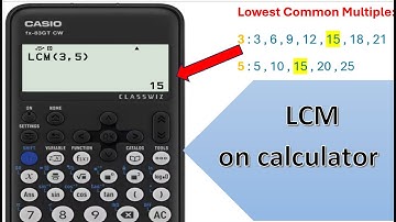 How to find the Lowest Common Multiple (LCM) on Casio fx-83gt cw