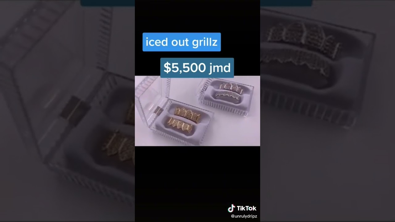 ICED OUT GRILLZ  $5,500 JMD🇯🇲 Whatsapp us at 1(876)787-4122 deliver local 🛍️🚚🇯🇲 