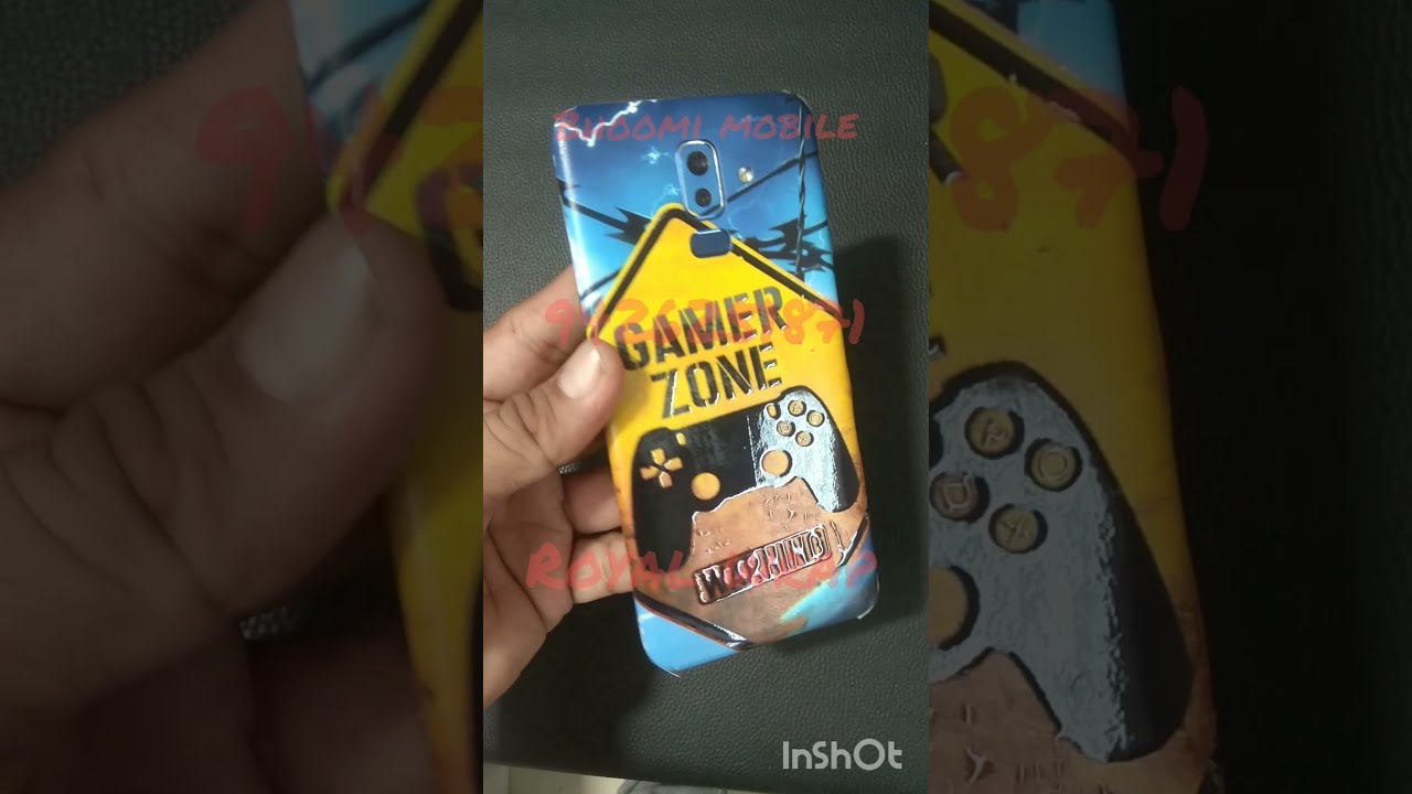 Samsung J8 Mobile Phone Wrap Lamination Skin Shorts