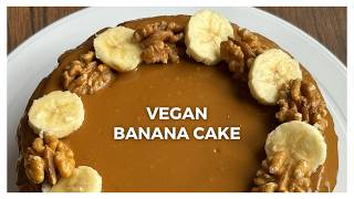 The Best Vegan BANANA CAKE Recipe