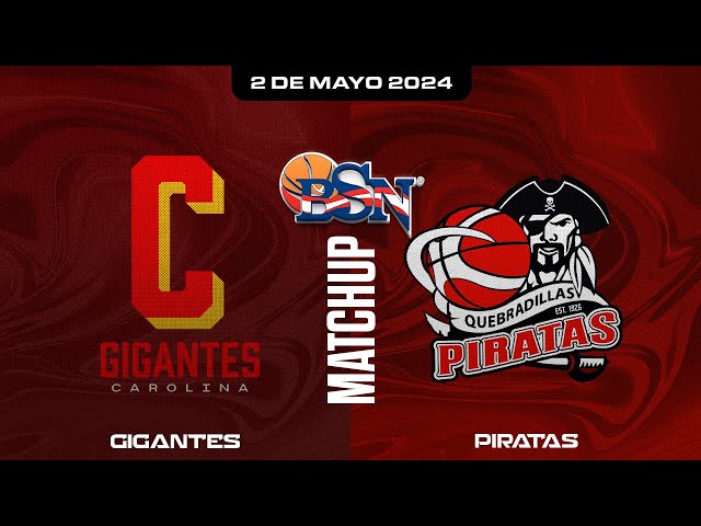 Gigantes de Carolina vs. Piratas de Quebradillas - BSN2024