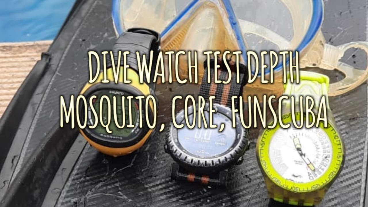 Kere Hore Jam Dive | Suunto Core Vs Suunto Mosquito Vs Swatch Fun Scuba | Kolam Renang Harapan Utama