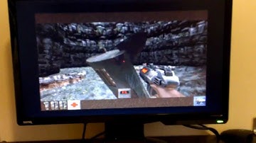 AmiXatrix - Quake 2 The Reckoning running on Amiga AGA 68k