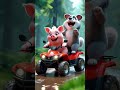 AI Animal Rides: The ATV Adventure You Won&#39;t Believe#ai #shorts #trending