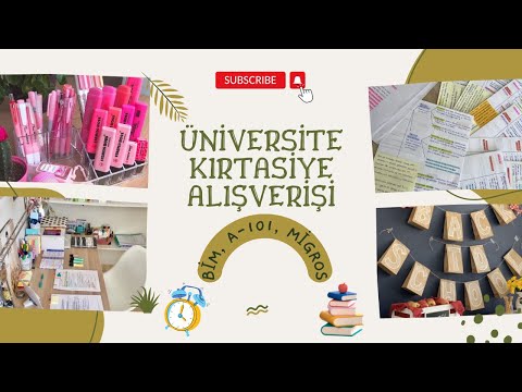 Üniversite Okula Dönüş Kırtasiye Alışverişi/A-101, Migros, Bim📚✏️ #backtoschool #üniversite