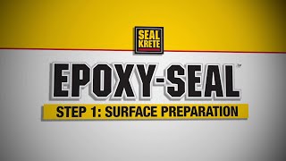 Seal-Krete Garage Floor Paint - How To Do Surface Prep