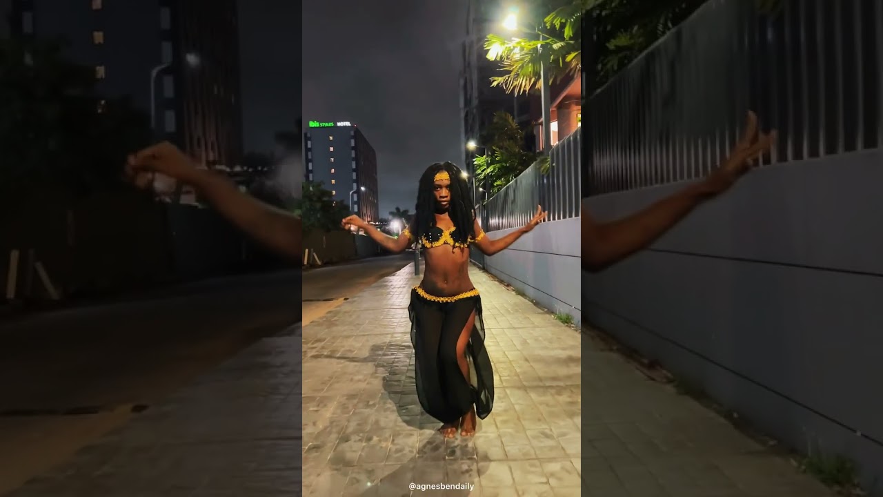 Ghanaian Belly Dancer rocks a golden black costume| Movement in Isolation