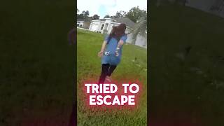 Driver Tries to Escape While Handcuffed-Flagler Deputy Catches Her Fast #shorts #viralshorts
