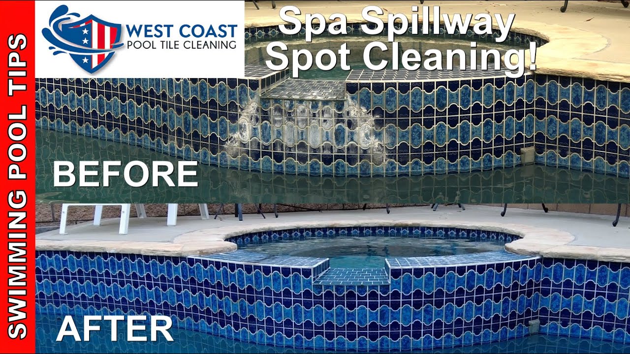 Spa Spillway Calcium BuildUp? Have it Spot Cleaned Amazing Results