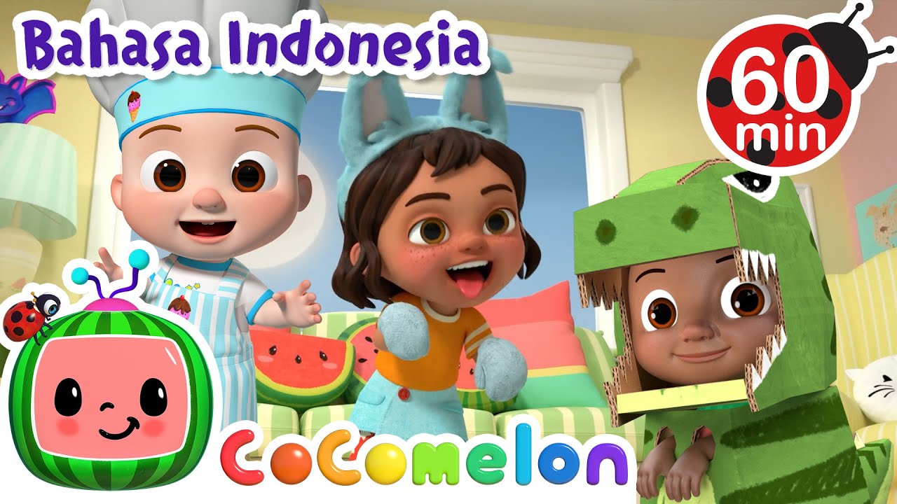 Kostum Halloween Favoritku  CoComelon Bahasa Indonesia   Lagu Anak Anak  Nursery Rhymes