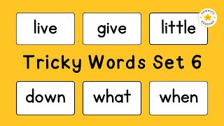 Tricky Words | Sight Words |  Set #6 | Sentences with Tricky Words | Phonics Reading