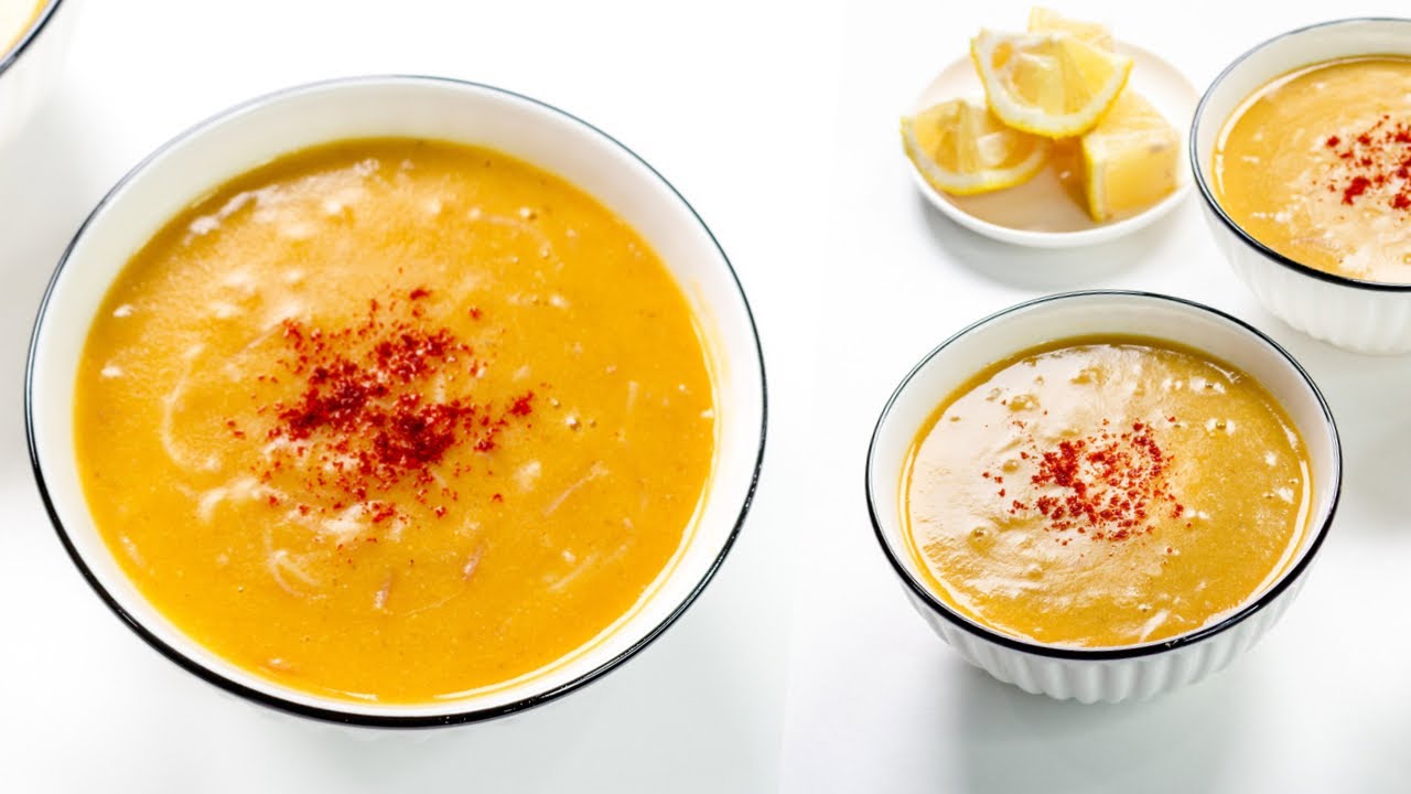 شوربة عدس بالشعرية، أحلى حاجة تدفي في الشتا - lentils Soup with Vermicelli