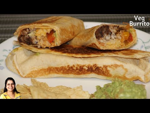 easy-&-healthy-veg-burrito-recipe---indian-style-burrito---how-to-make-mexican-veg-burrito---burrito