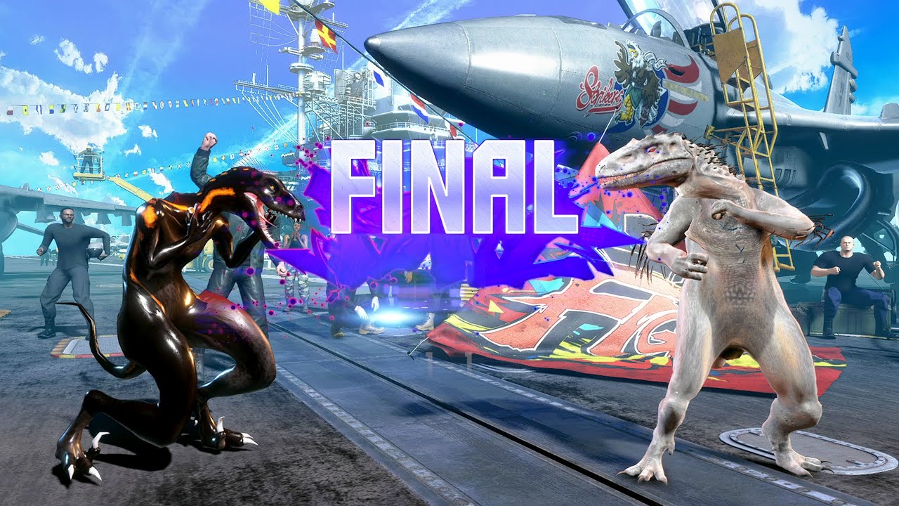 Guile (INDORAPTOR) VS Ryu (INDOMINUS) - Street Fighter 6 (Extreme AI)