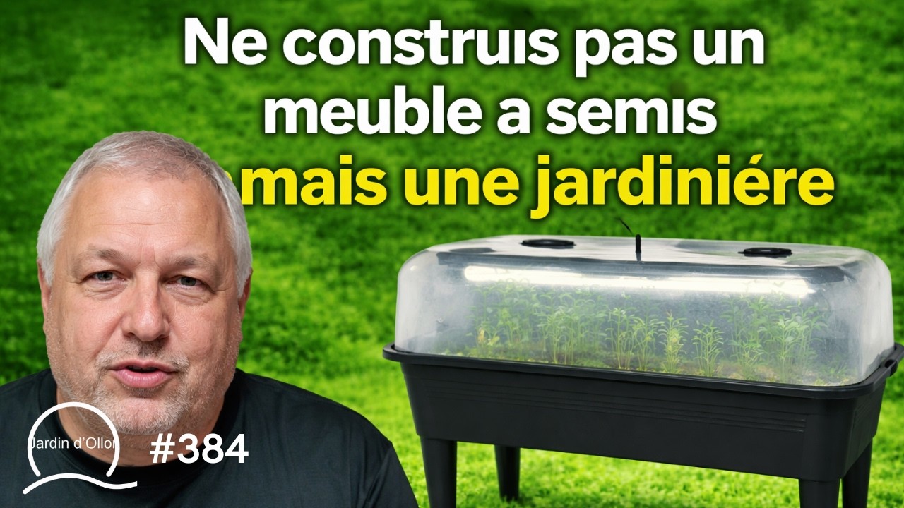 #384 -Ne construis pas un meuble à semis mais une jardinière !