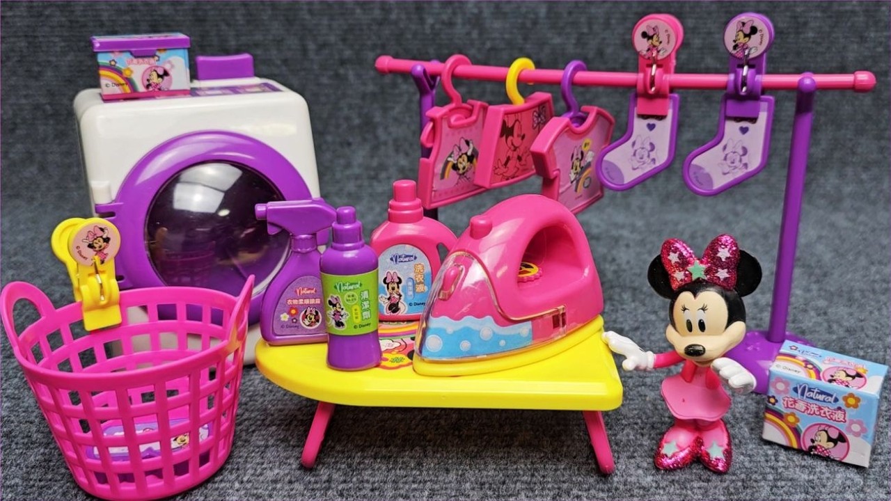 Disney Minnie Mouse Laundry Set Satisfying with Unboxing Compilation Toys ASMR