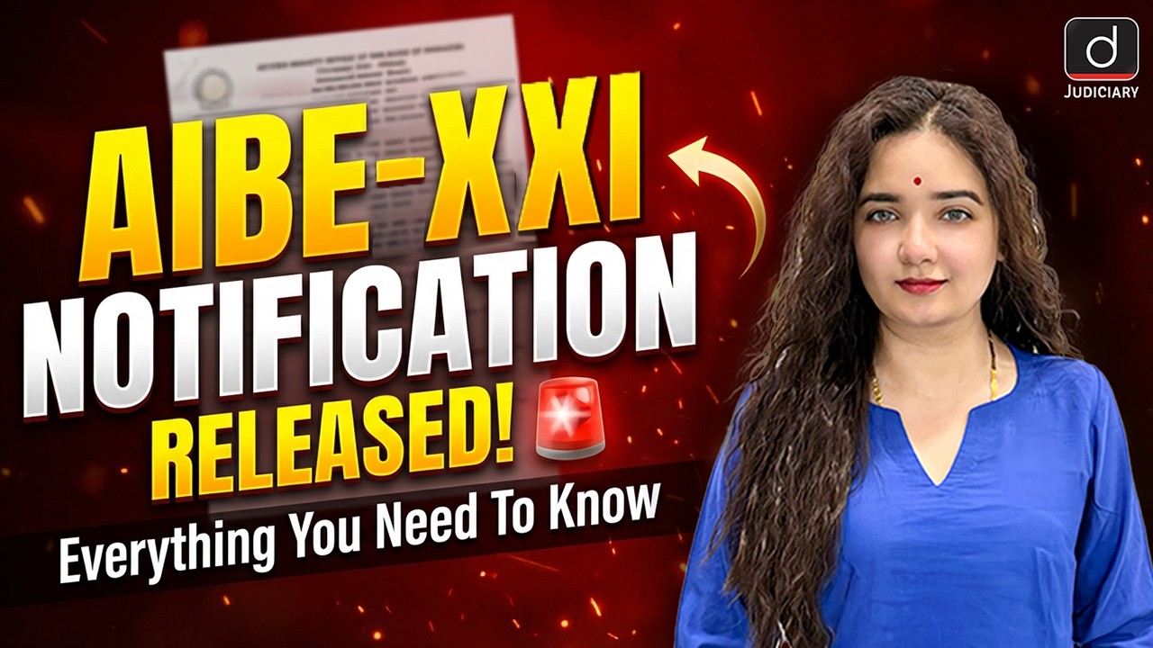 AIBE-XXI 2026 Notification: Exam Dates & How to Apply | Drishti Judiciary