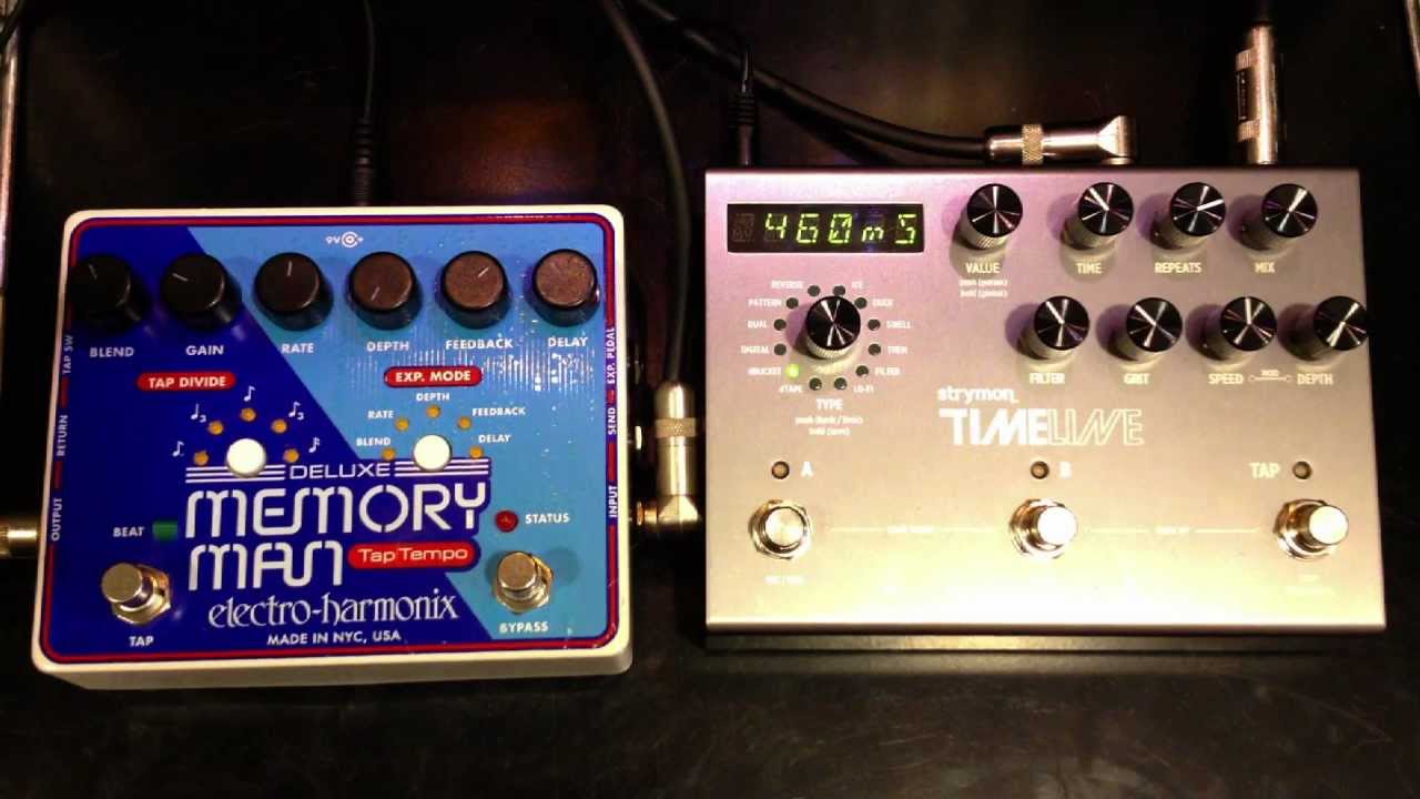 Deluxe Memory Man vs Strymon Timeline - YouTube