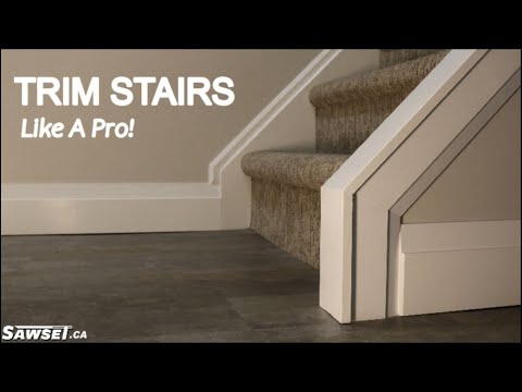 Video: How To Trim Stairs. Tips and Tricks #bevel #mitersaw #miter