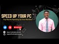 speed up your computer