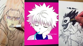 🖌️🎨Art drawing tiktok compilations ~ 😍Anime #208