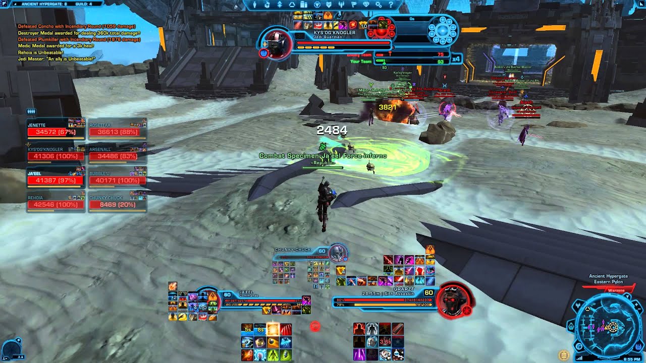 Swtor 3.0 PvP Assault Commando Ja'eel Hypergate Part 1