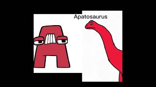 Alphabet Lore Letters as Dinosaurs
