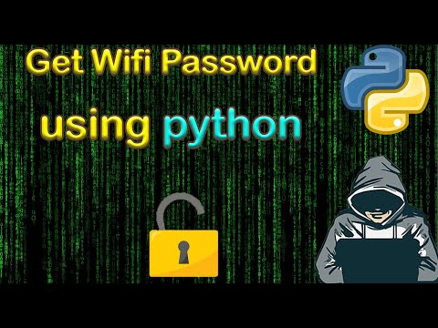 How to get Wi-Fi password using python(code in the description)