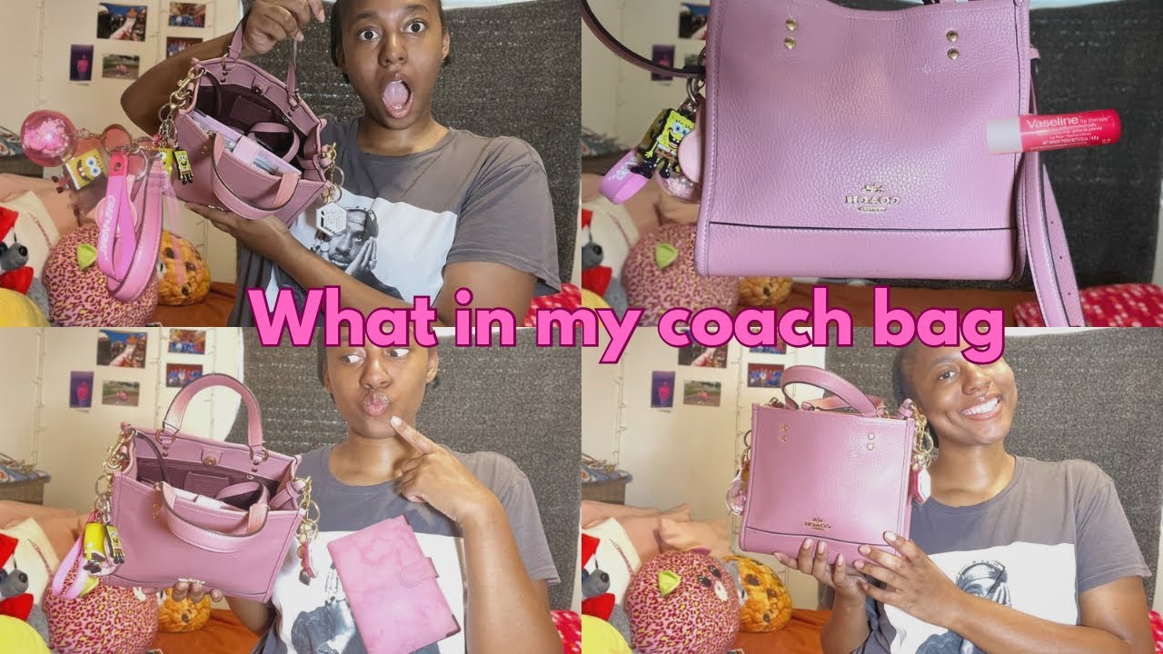 WHAT IN MY PURSE BAG 👜 | girly edition 🎀 ( Dempsey Tote Bag 22)