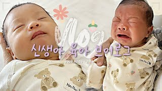 신생아 육아 브이로그 | 산후도우미 없이 아기돌보기 | 초보엄마 vlog | 신생아 돌보기 꿀팁