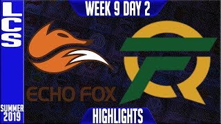 FOX vs FLY Highlights | LCS Summer 2019 Week 9 Day 2 | Echo Fox vs FlyQuest