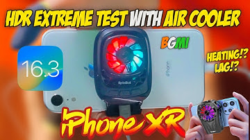 🔥iPhone XR HDR Extreme Bgmi test with Air Cooler on iOS 16.3 🥶 Must Watch
