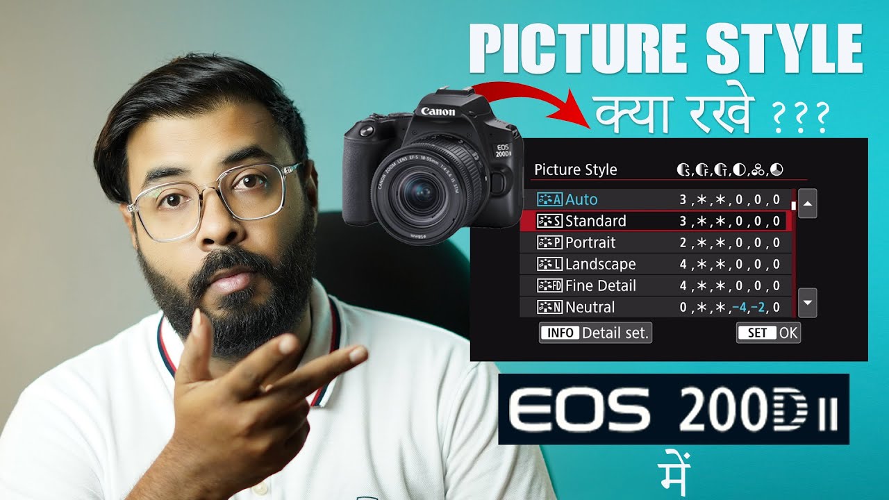 Explain Picture Style in Canon 200D mark ii for Rich Colors  Sharp Photos