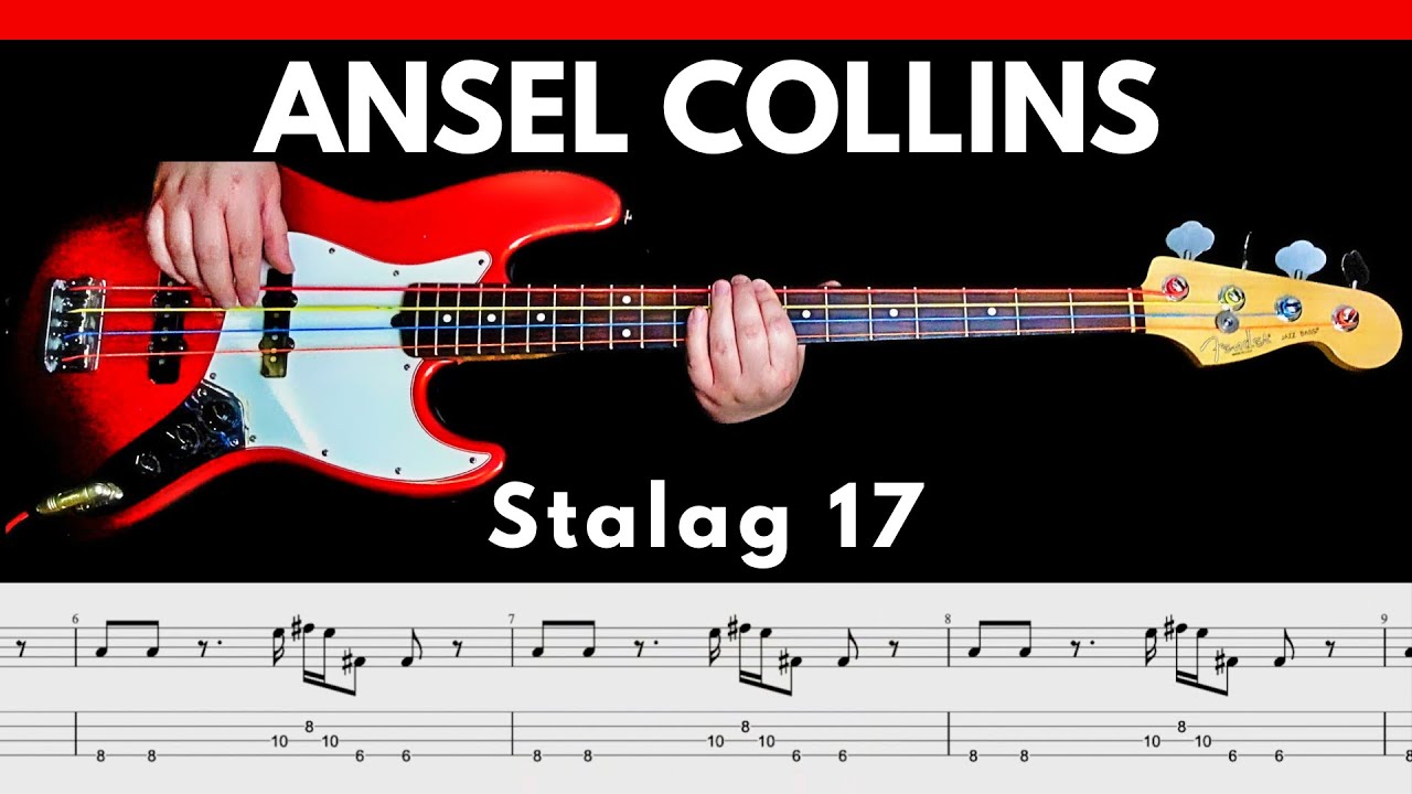 Ansel Collins - Stalag 17 [1974] | BASS Cover | Notation + TABS