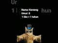 kira kira umur Komeng berapa