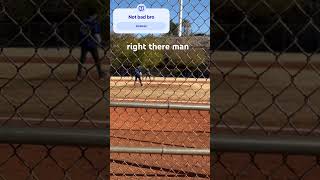 I am pitching at my baseball game