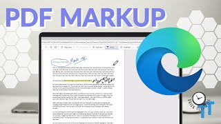 How to MARK-UP A PDF using Microsoft EDGE