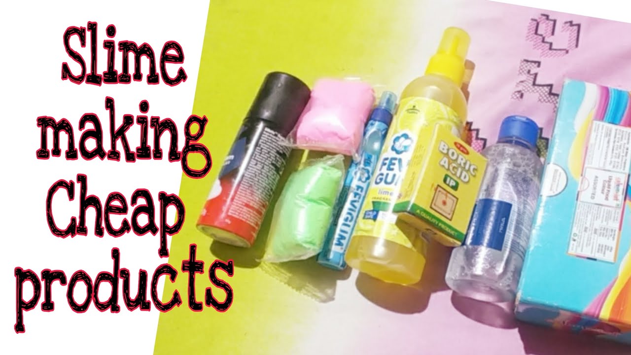 Slime making products😀How to make slime with these products | Products for slime 
