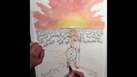 Iliad Cover illustration - timelapse