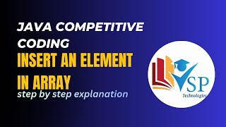 Insert an Element in Array in Java | Placement Coding Question