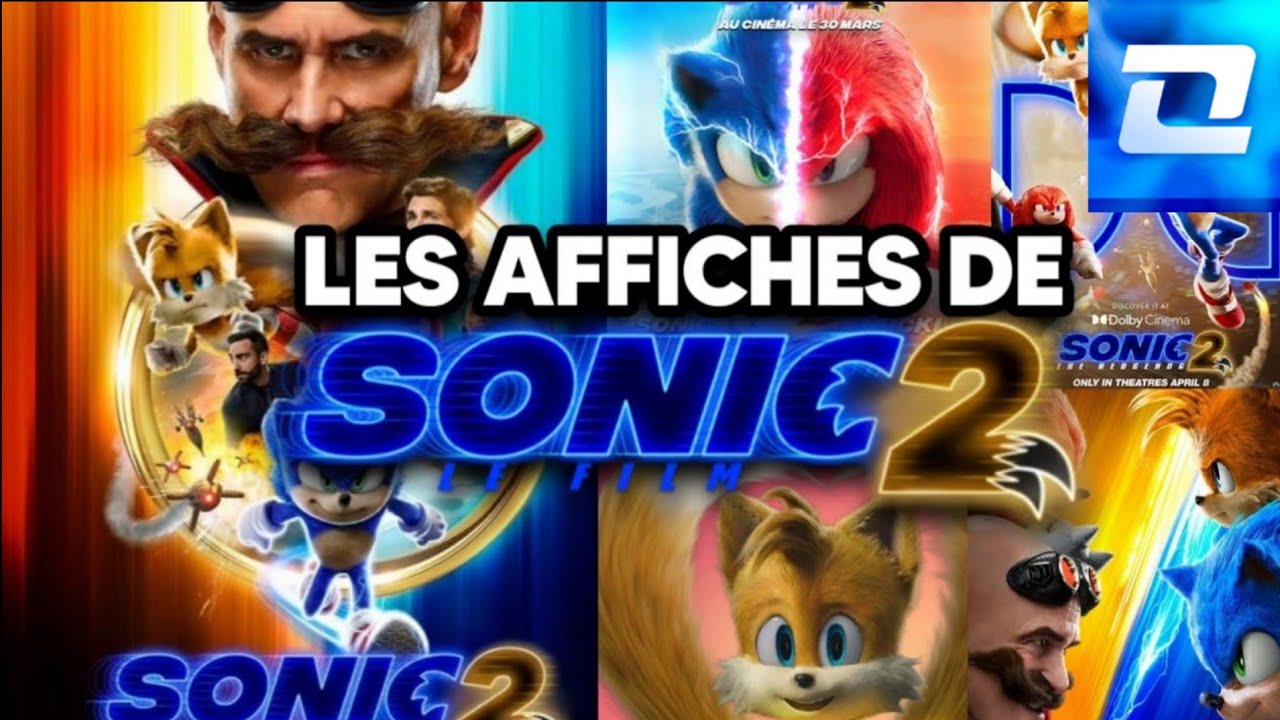 Les affiches de Sonic 2, le film ! - YouTube