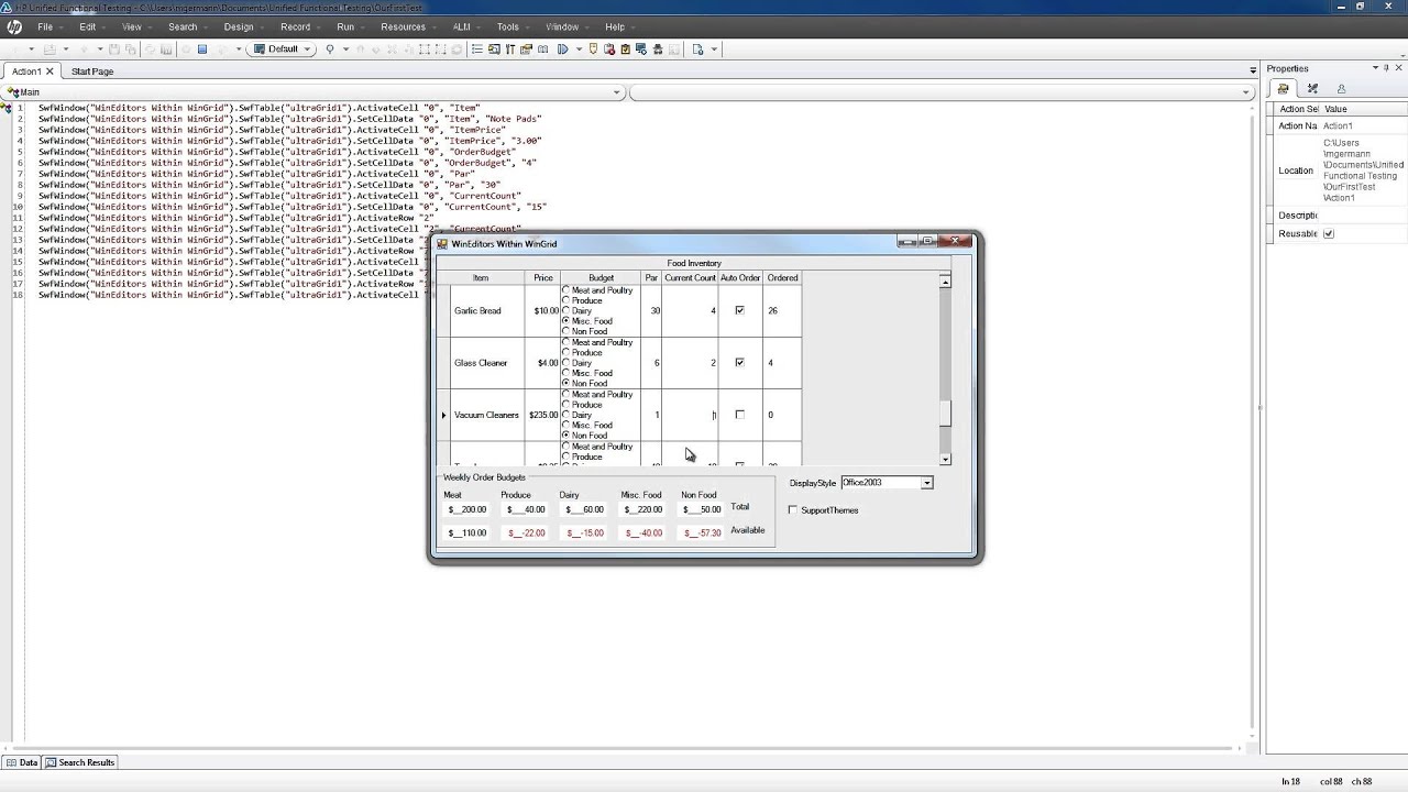 Test Automation: Infragistics Windows Forms Test Automation for HP UFT ...