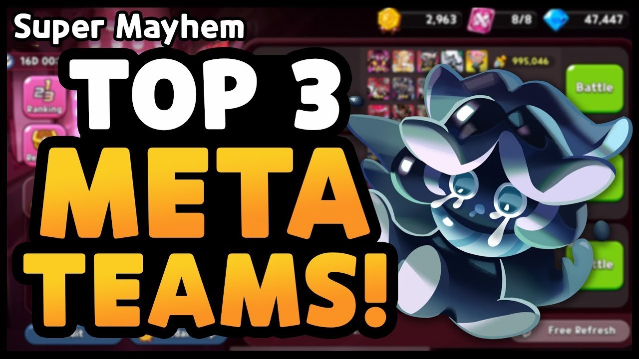 MUST BUILD! TOP 3 Teams in Super Mayhem! | Cookie Run Kingdom