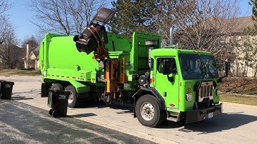Brand New Garbage Truck!  Pete 520 Split Labrie Automizer