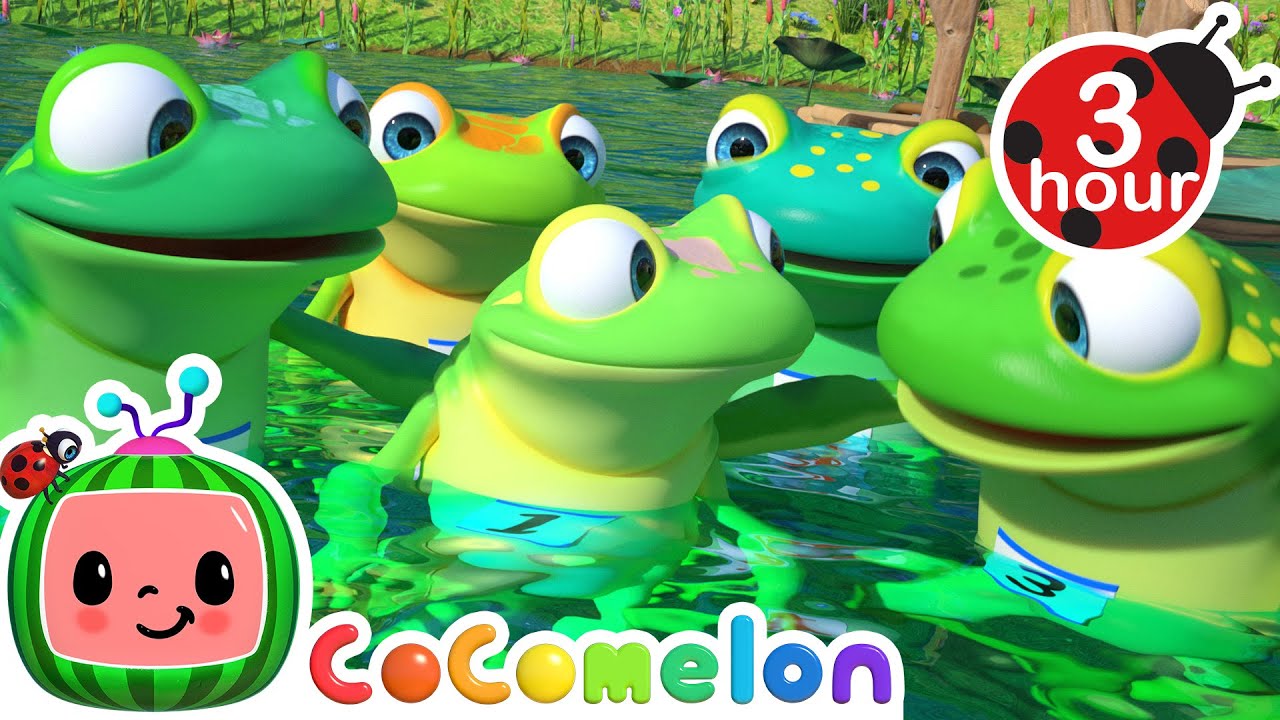 Five Little Speckled Frogs  CoComelon   Nursery Rhymes and Kids Songs  3 HOURS  After School Club
