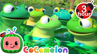 Five Little Speckled Frogs 🐸 CoComelon - Nursery Rhymes and Kids Songs | 3 HOURS | After School Club